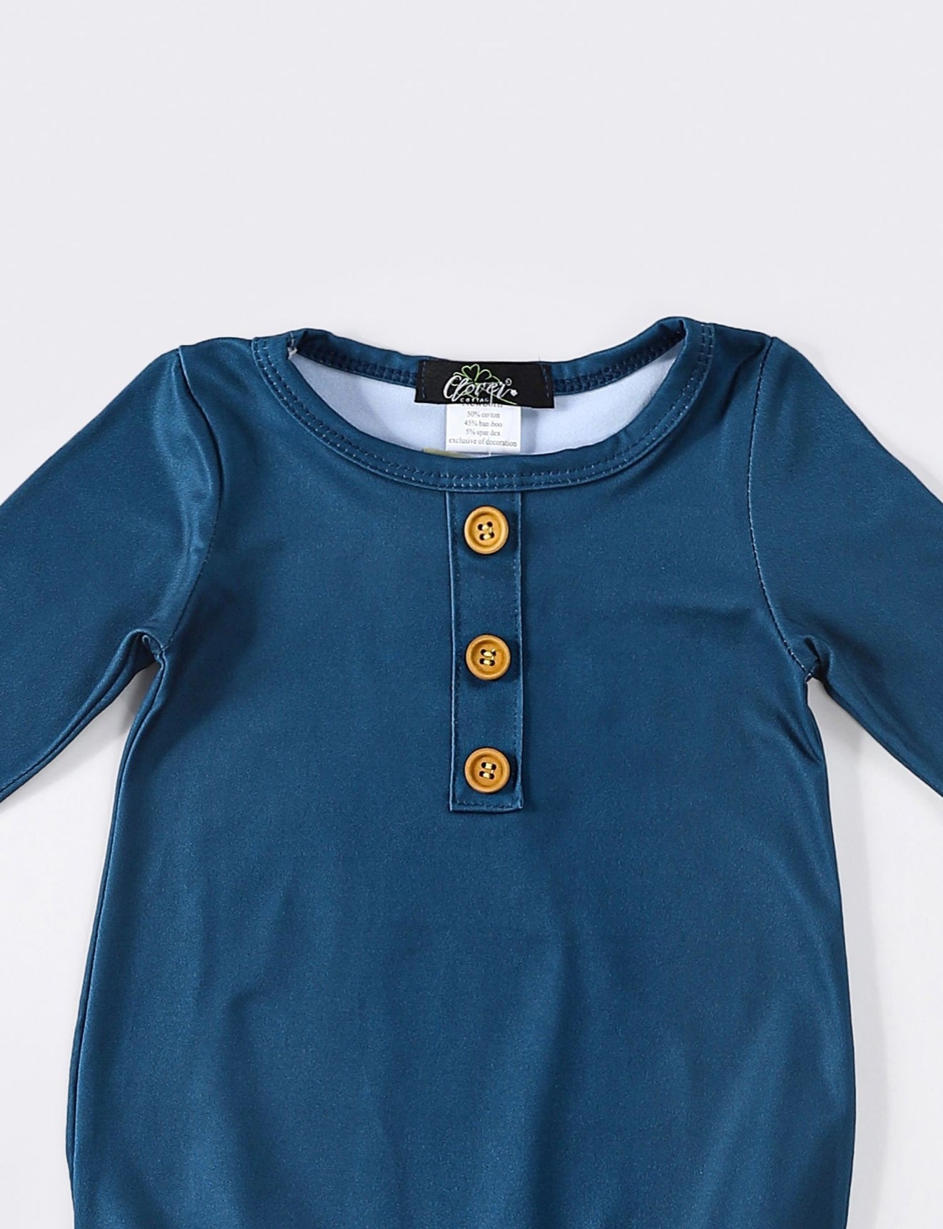 Oxford Blue Baby Knotted Gown