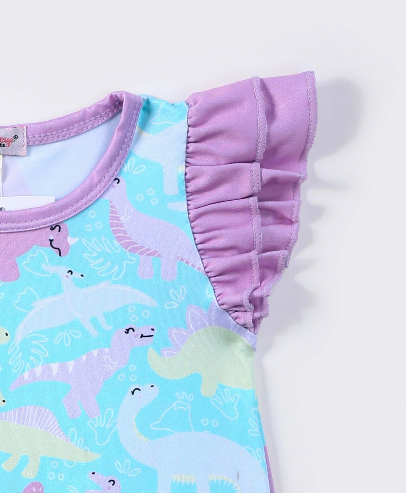 Dino Baby Girl Romper