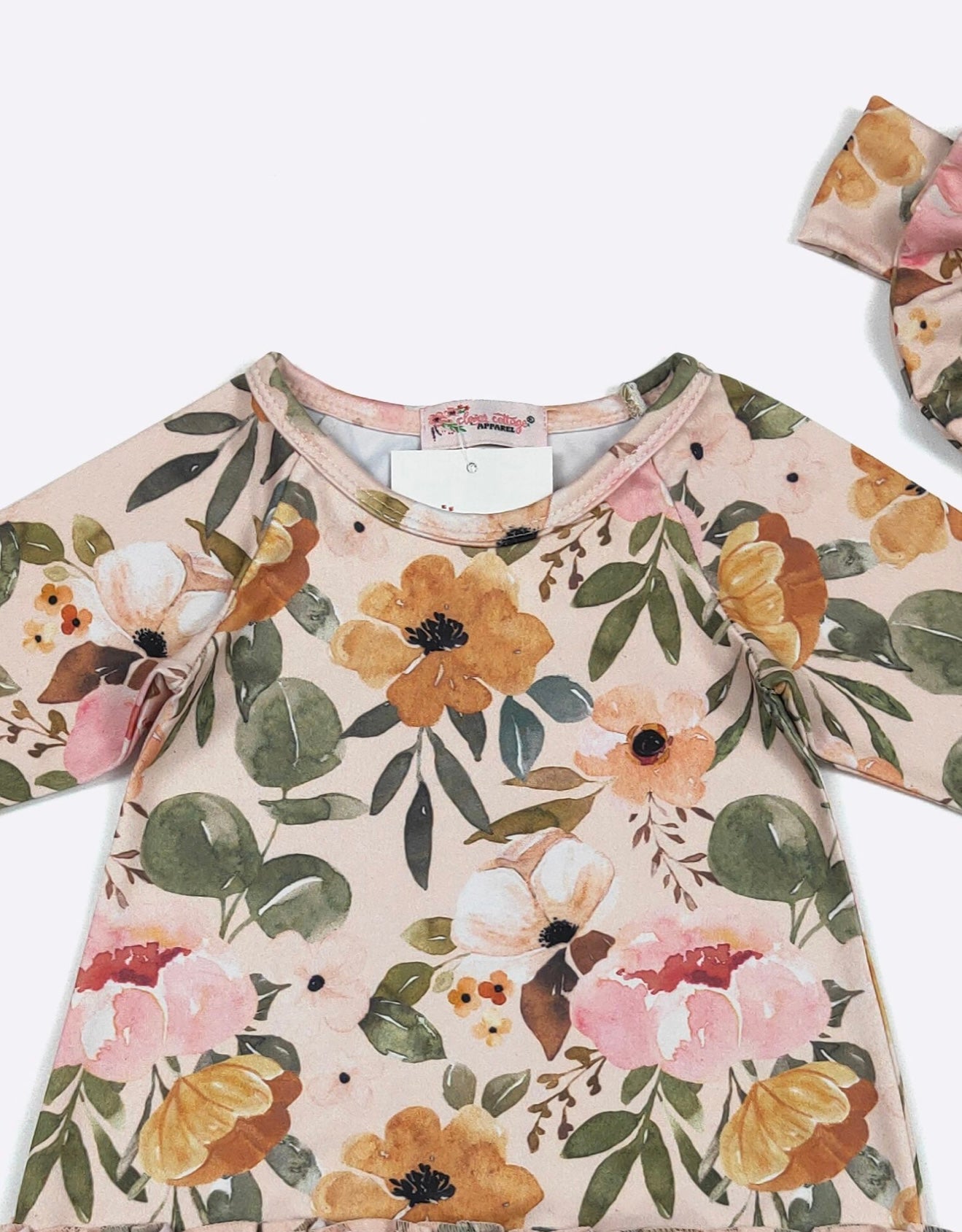 Wispy Blooms Baby Gown