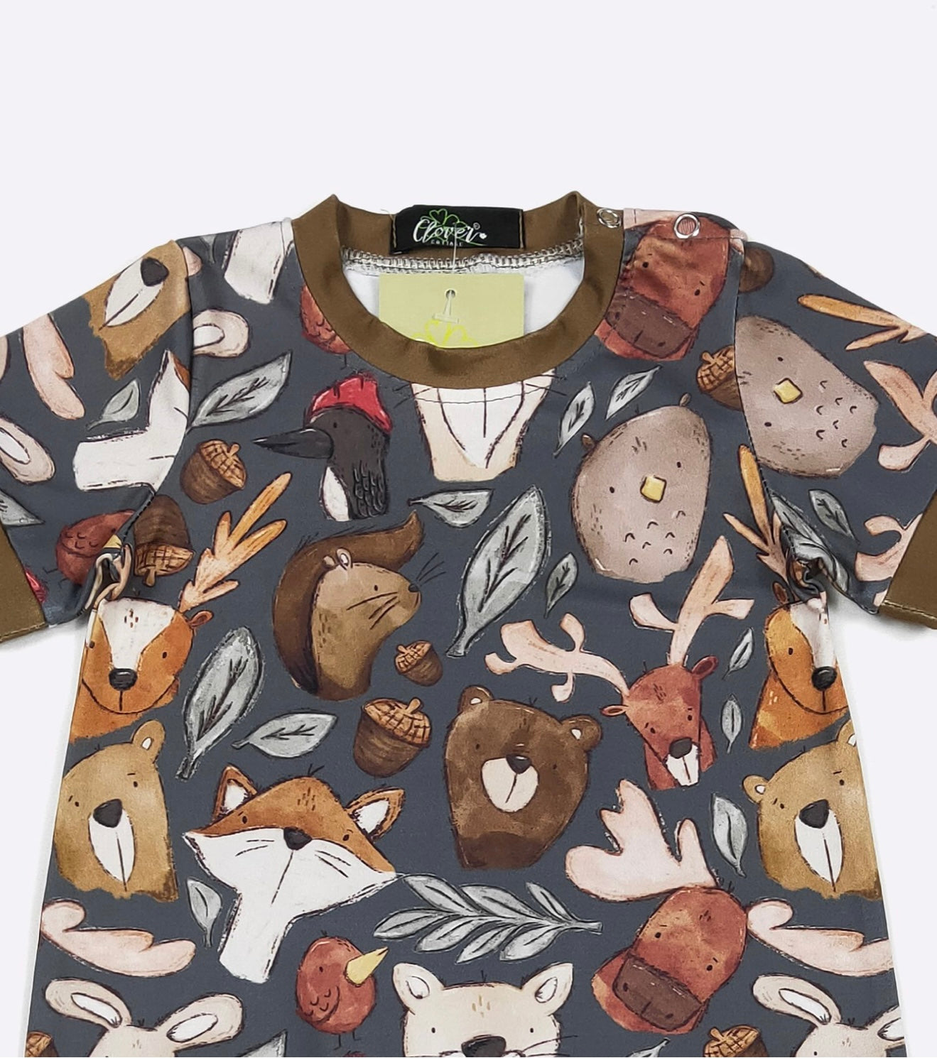 Forest critters boy romper