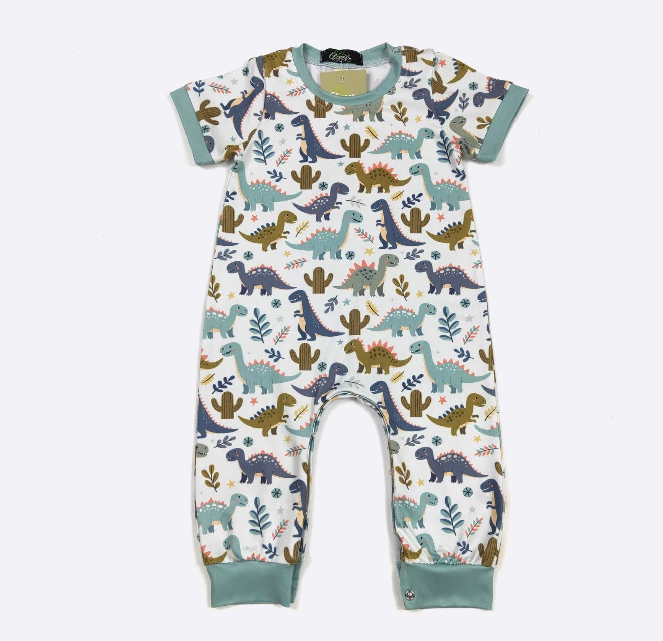 Dinosaur boy romper
