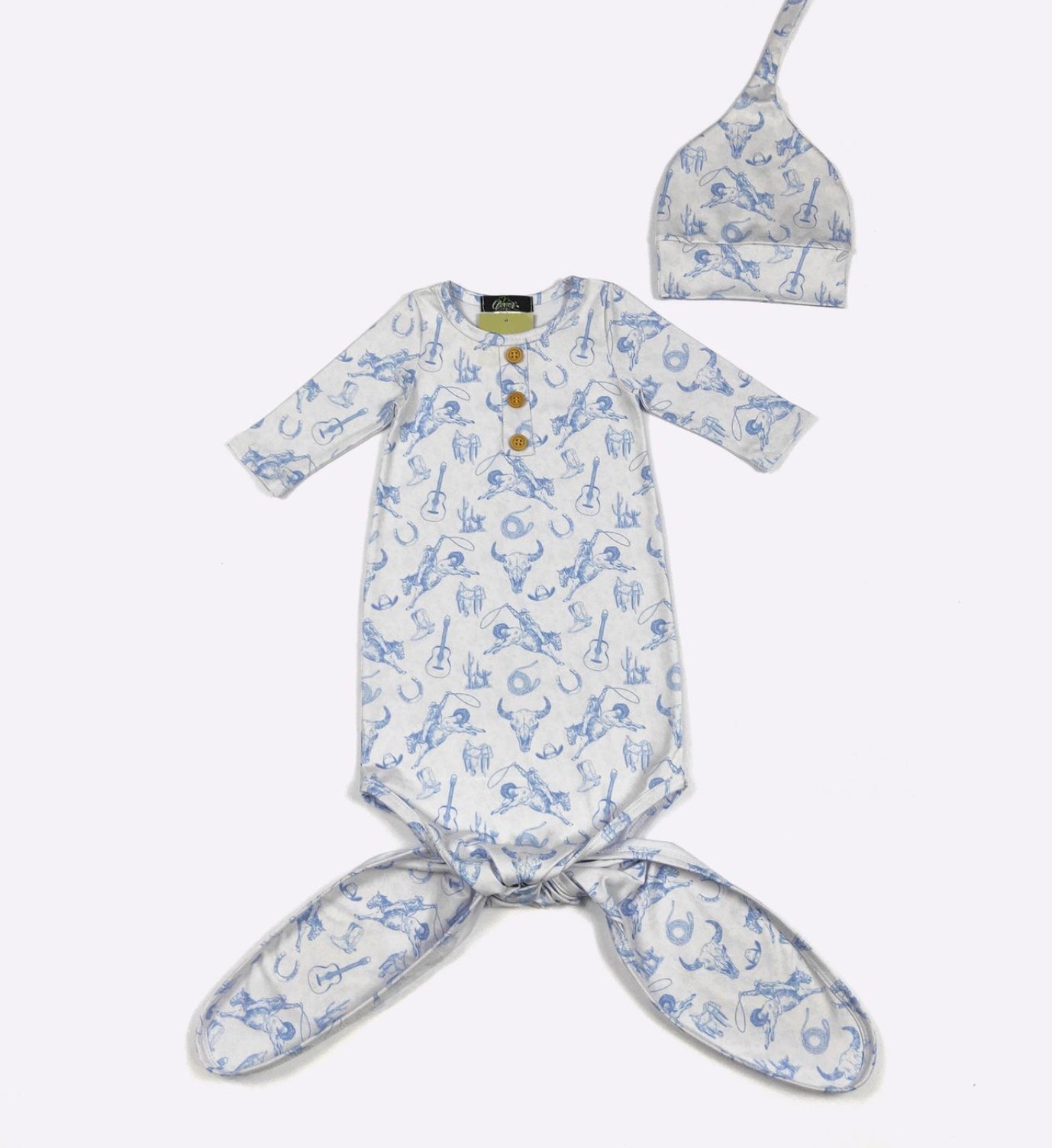 Azul Western Baby Knotted Gown