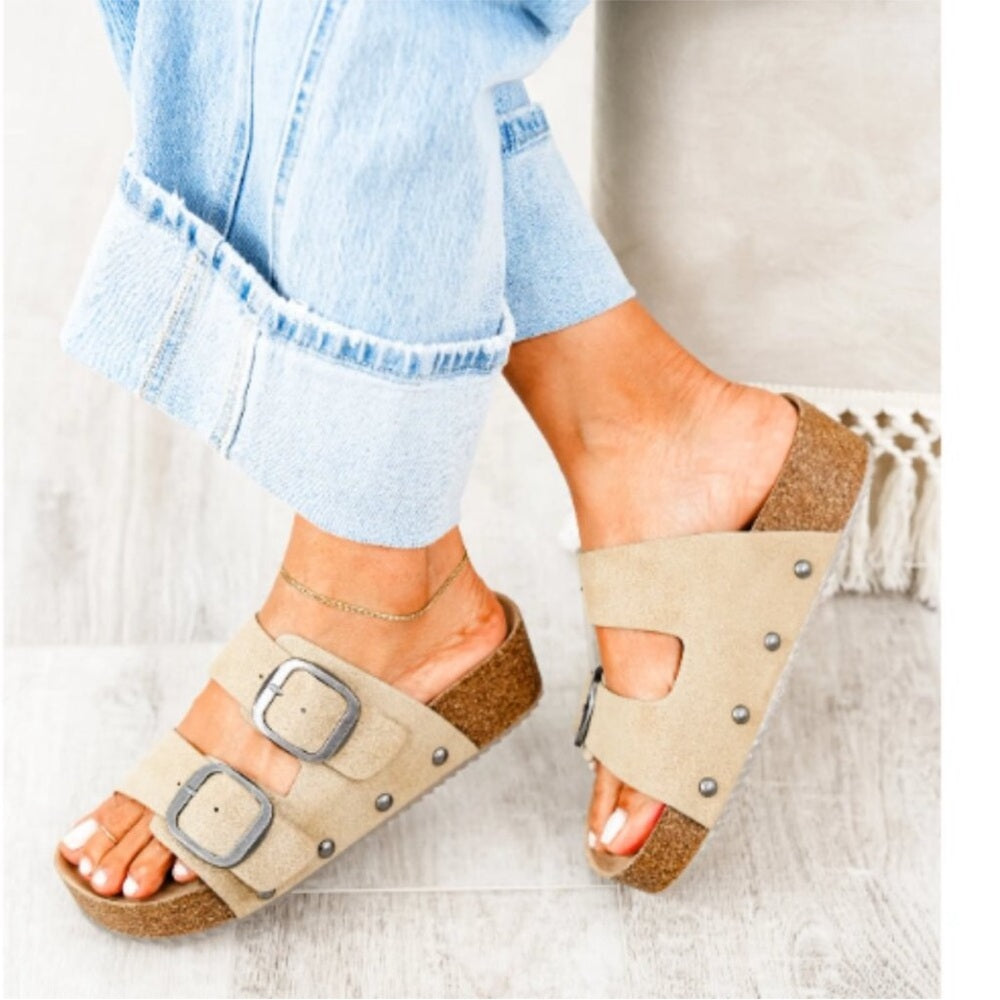 Qianna Mia Shoes Tan Sandal