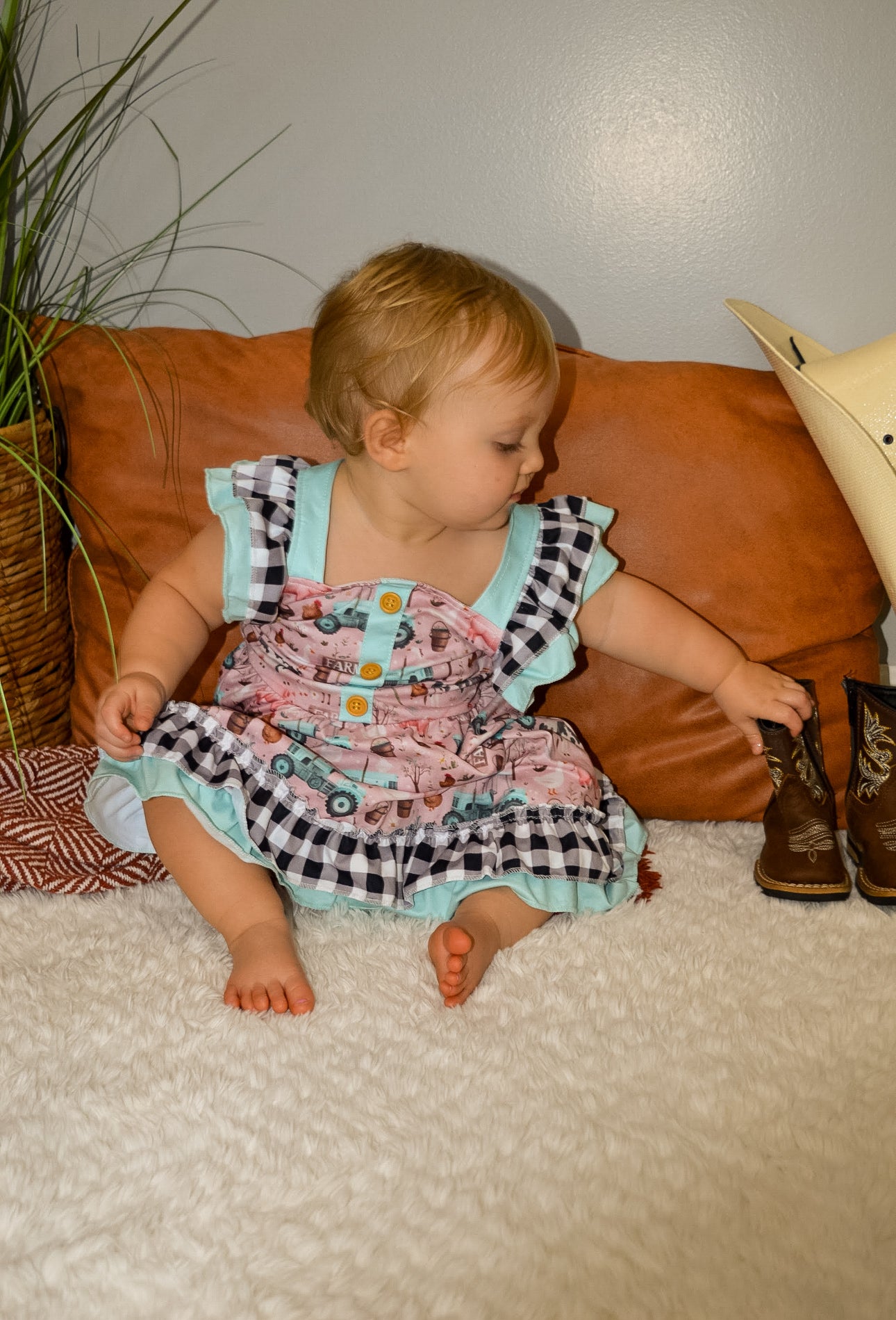 Little girl Ruffle Jumper