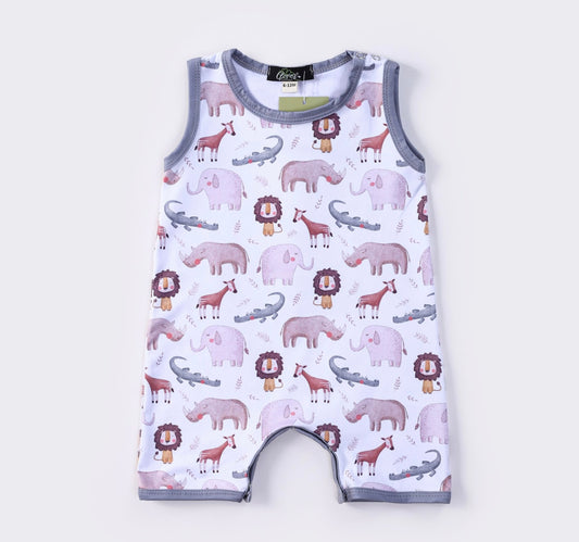 Wildlife Boy Romper