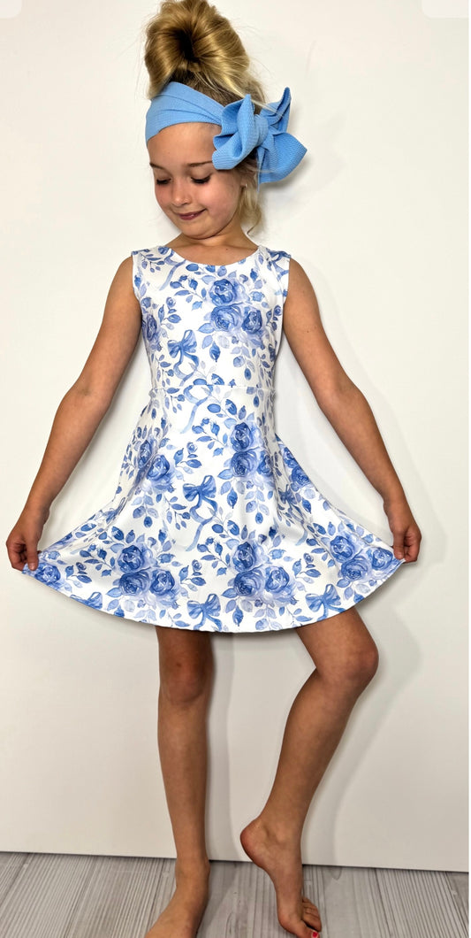 Prussian Rose Athletic Girls Dress