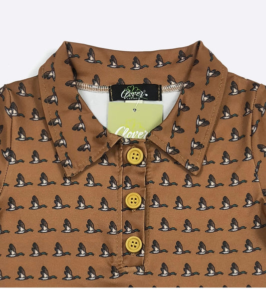 Coyote Mallard Boy Collar Shirt