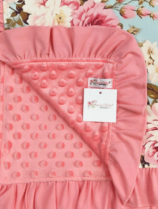 Rosy Aqua Blanket